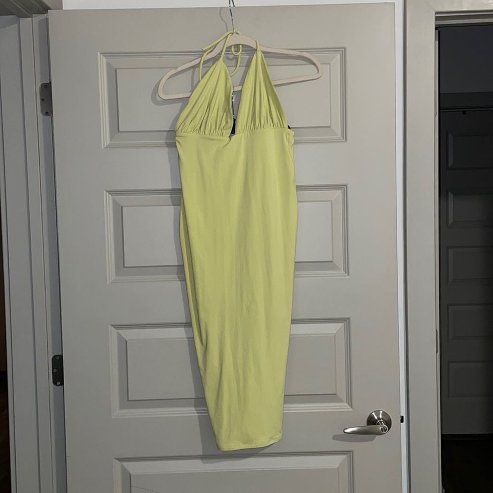 OHPOLLY midi backless dress. Brand new